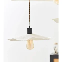 Fabrique de Styles Abat-jour blanc beige d44cm - Louise* Suspensions