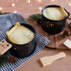 Fabrique de Styles Appareil à raclette noir à la bougie pour 2* Plats Et Appareils De Cuisson