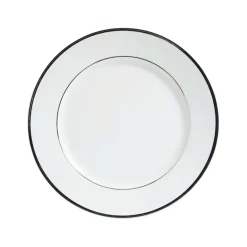 Fabrique de Styles Assiette à dessert en porcelaine blanc et platine d20cm - ginger* Assiettes