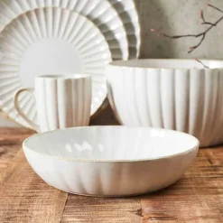 Fabrique de Styles Assiette creuse en céramique d20cm - Vlora* Assiettes