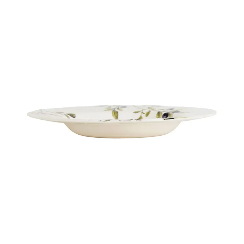 Fabrique de Styles Assiette creuse en faïence blanche d22.9cm - Meredith* Assiettes