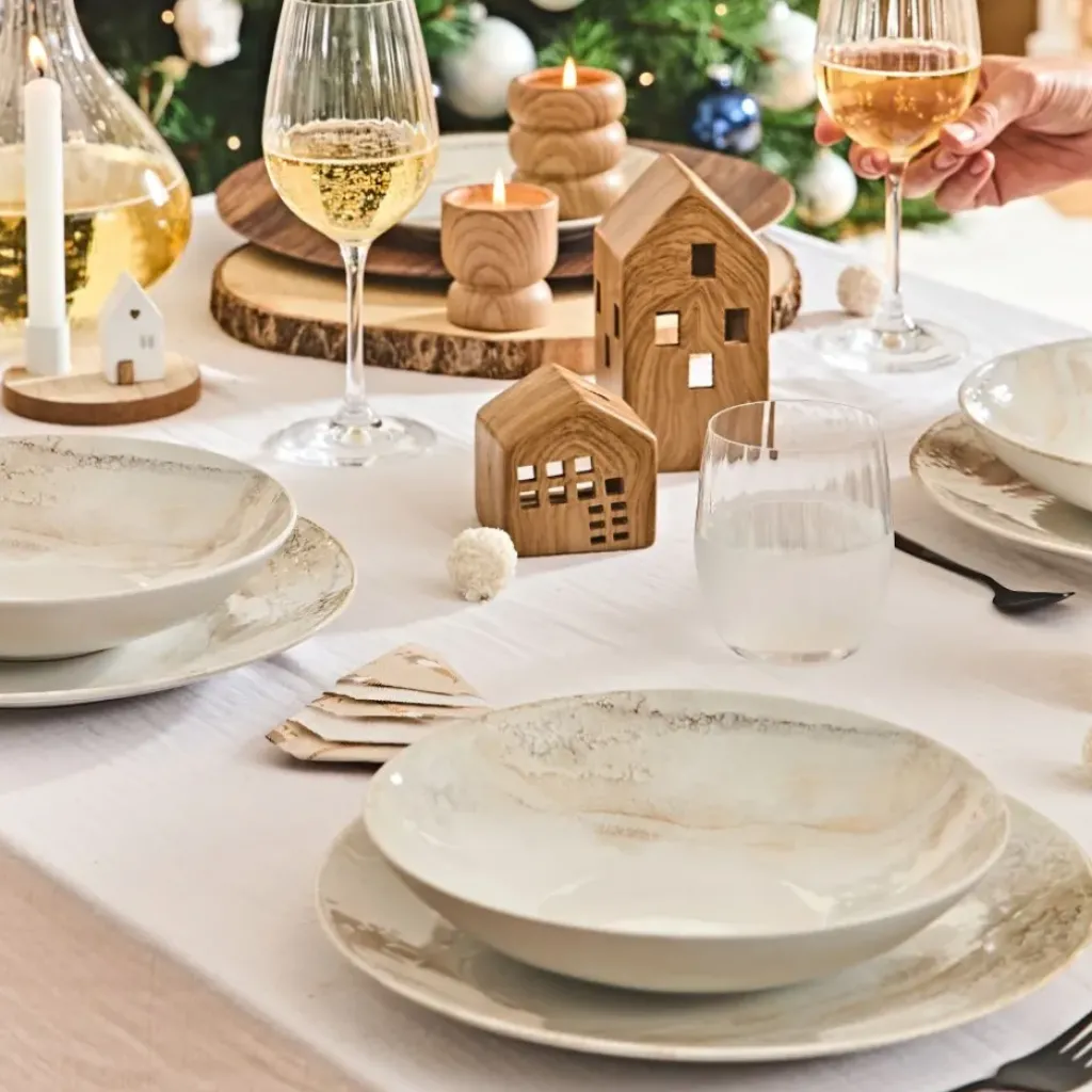 Fabrique de Styles Assiette creuse en grès d22cm - mojave* Assiettes