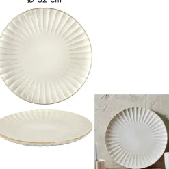 Fabrique de Styles Assiette de présentation en céramique d32cm - Vlora* Assiettes