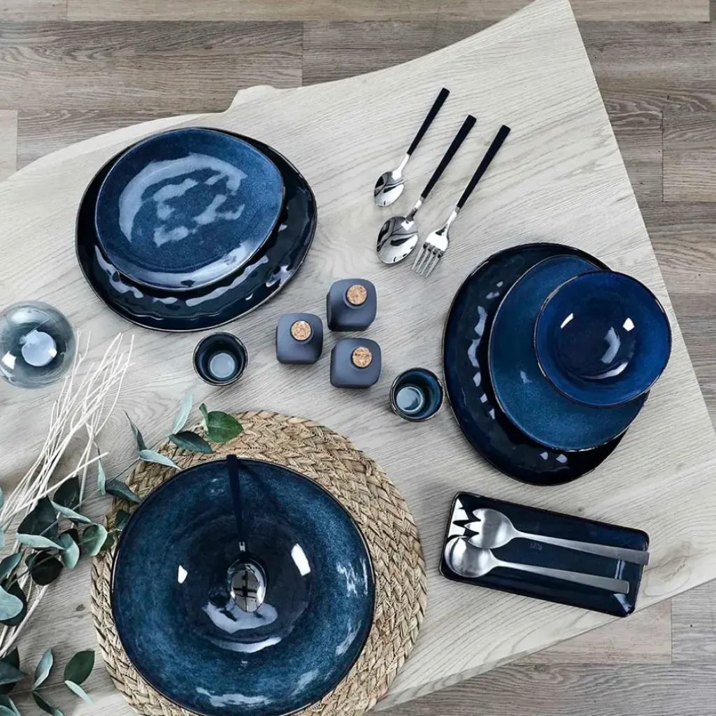 Fabrique de Styles Assiette galet en grès d27.5cm - au gres du temps* Assiettes