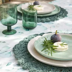 Fabrique de Styles Assiette plate chou en grès d27cm* Assiettes