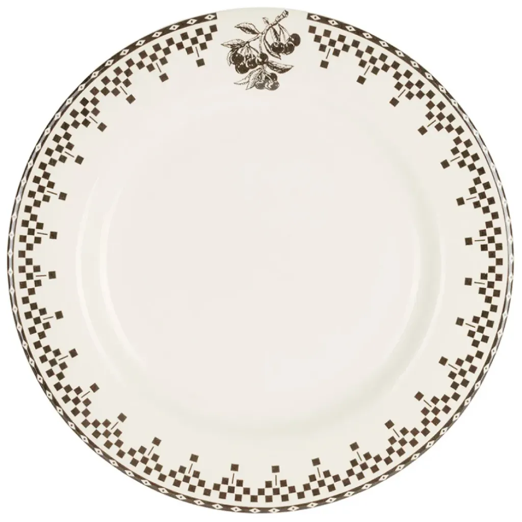 Fabrique de Styles Assiette plate en faïence d27cm - Damier* Assiettes