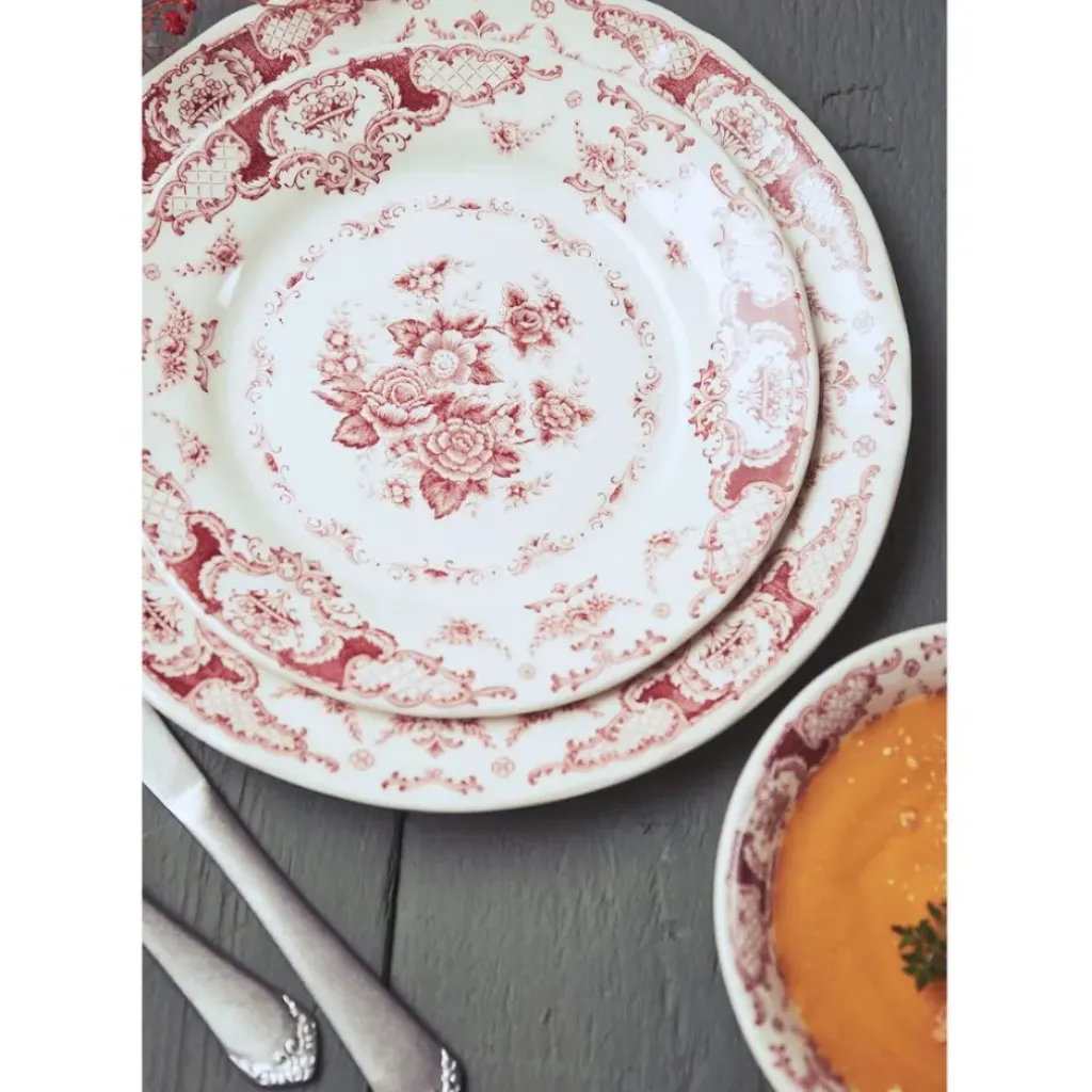 Fabrique de Styles Assiette plate en faience d26cm - clothilde* Assiettes