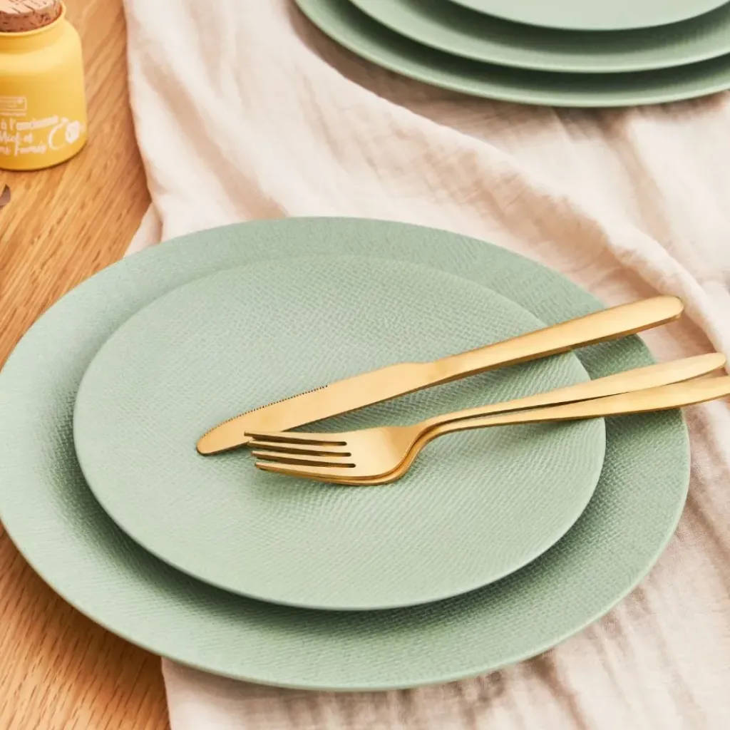 Fabrique de Styles Assiette plate en grès d27cm - Vesuvio* Assiettes