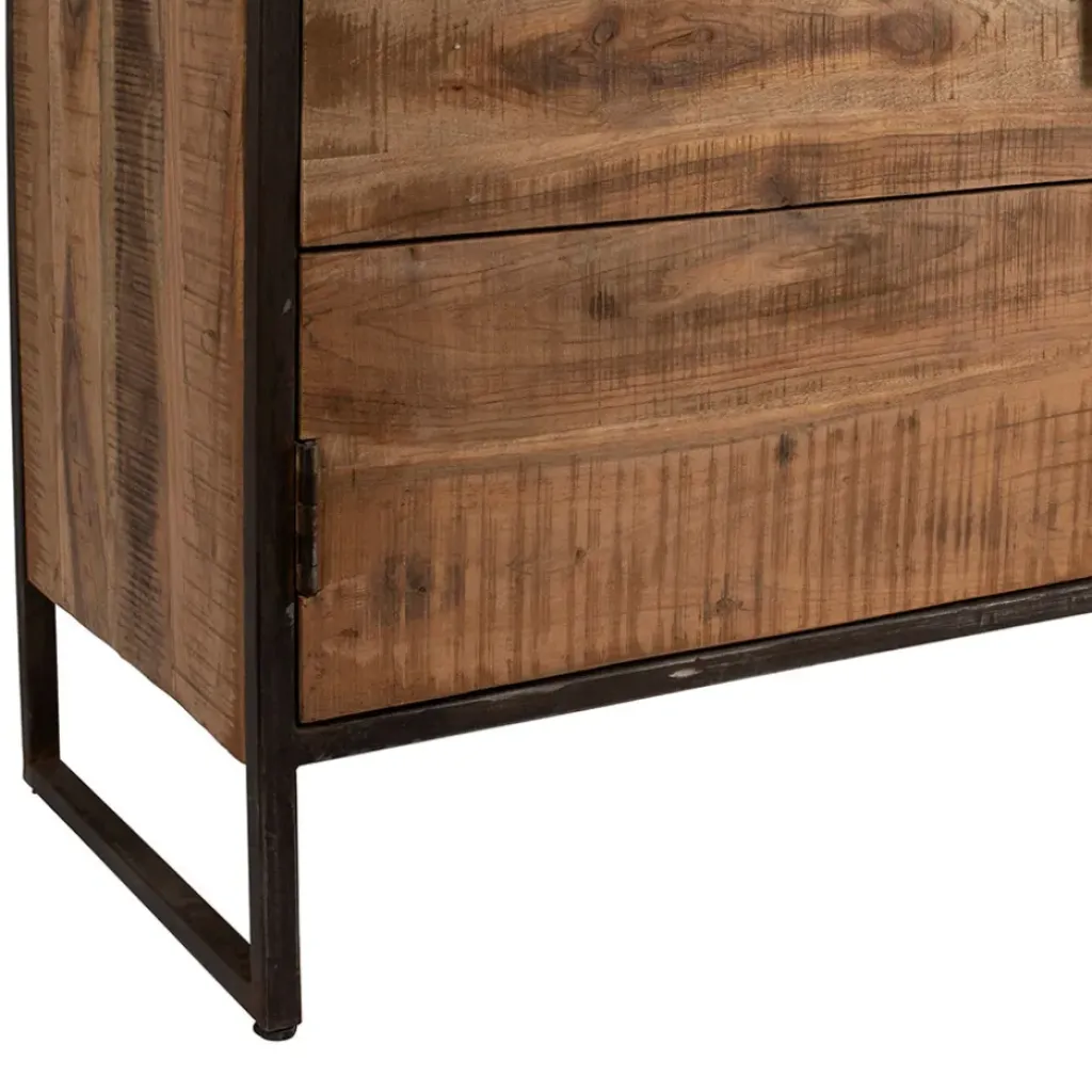 Fabrique de Styles Bahut en acacia et fer noir l150cm - Factory* Buffets Et Vitrines