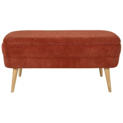 Fabrique de Styles Banc coffre en velours côtelé - Eleonor* Bancs Et Banquettes