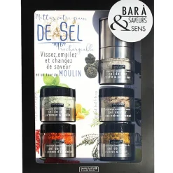 Fabrique de Styles Bar à sels avec moulin intégré* Condiments Et Épices