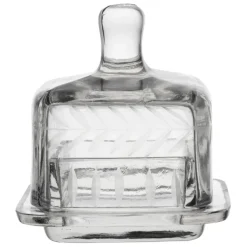 Fabrique de Styles Beurrier carré en verre 8x8cm - Azelie* Accessoires De Table