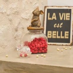 Fabrique de Styles Bocal en verre avec couvercle lapin - Floreal* Pots Et Bocaux