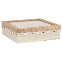 Fabrique de Styles Boite à thé 9 compartiments sable et coquillages - sand* Boîtes