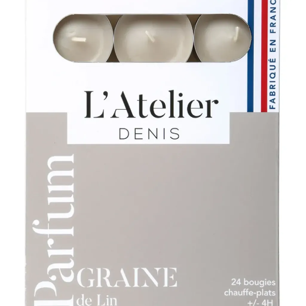 Fabrique de Styles Boite de 24 bougies chauffe-plats parfumés graine de - gris* Bougies Parfumées