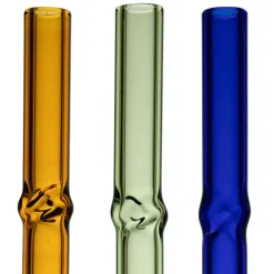 Fabrique de Styles Boite de 6 pailles torsadée en verre l12cm - Colorea* Accessoires Réutilisables