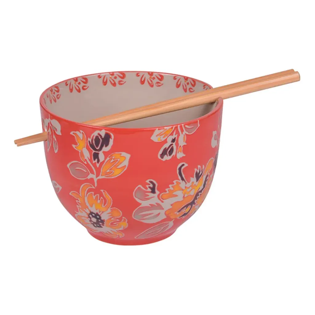 Fabrique de Styles Bol en grès rouge d13cm et baguettes - Ava* Bols Et Coupelles