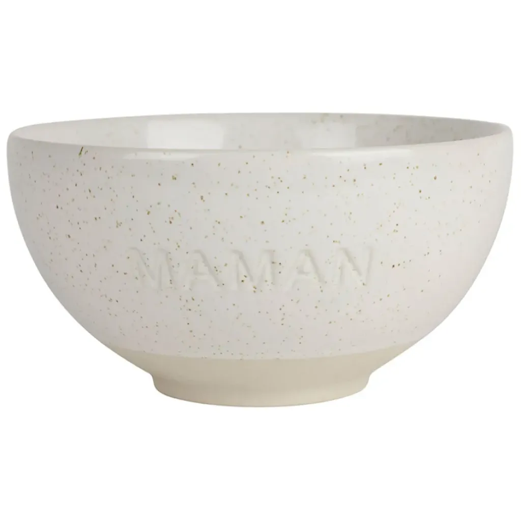 Fabrique de Styles Bol maman en grès écru moucheté 70cl* Bols Et Coupelles
