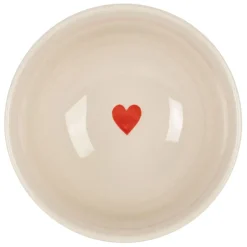 Fabrique de Styles Bol Petit cœur en grès moucheté 30cl - Famille* Bols Et Coupelles