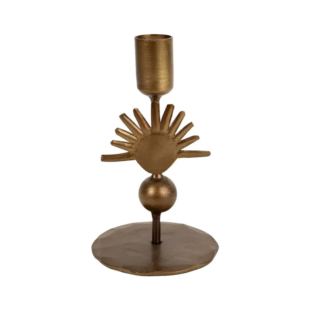 Fabrique de Styles Bougeoir en fer h15cm - Soleil* Photophores, Bougeoirs Et Lanternes