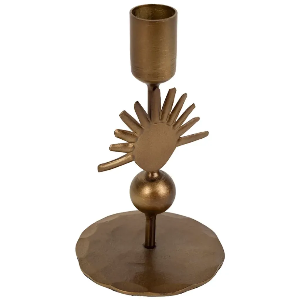 Fabrique de Styles Bougeoir en fer h15cm - Soleil* Photophores, Bougeoirs Et Lanternes