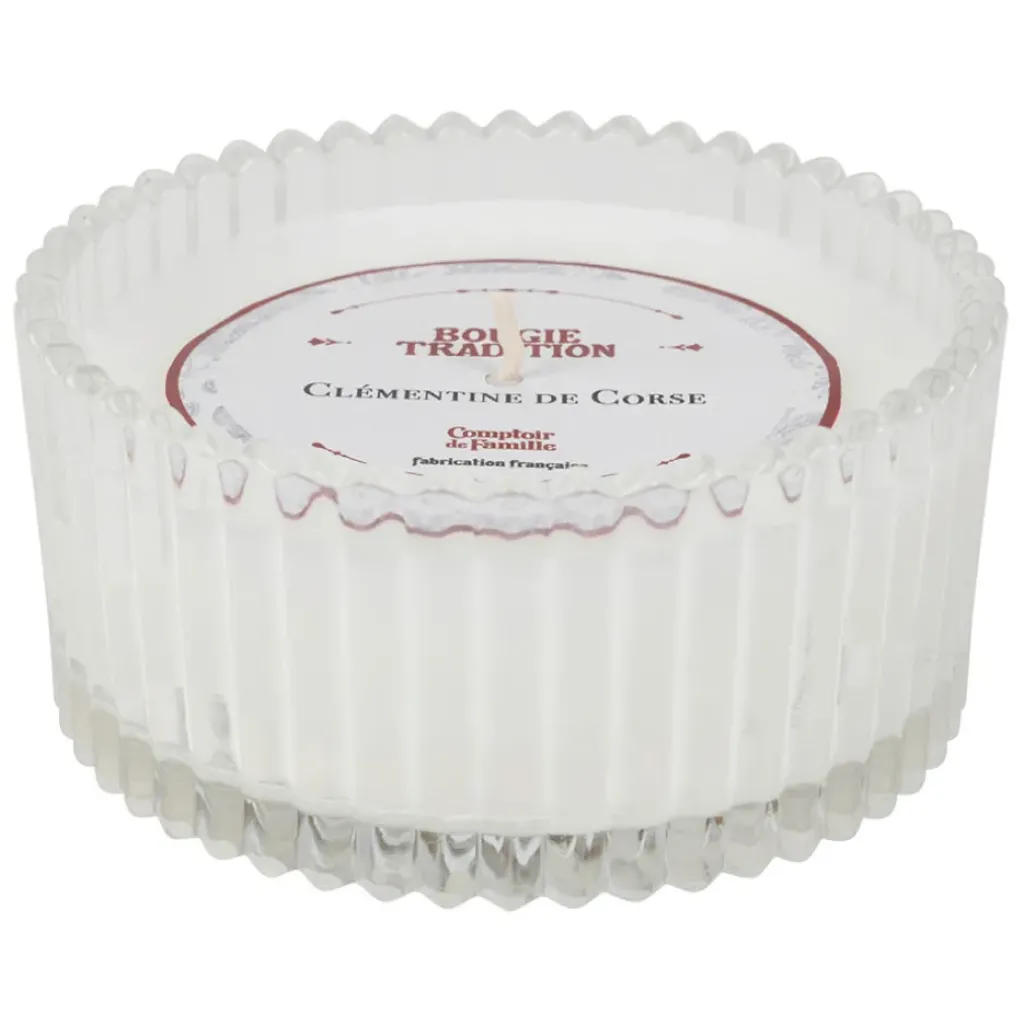 Fabrique de Styles Bougie en verre senteur clémentine 180g* Bougies Parfumées