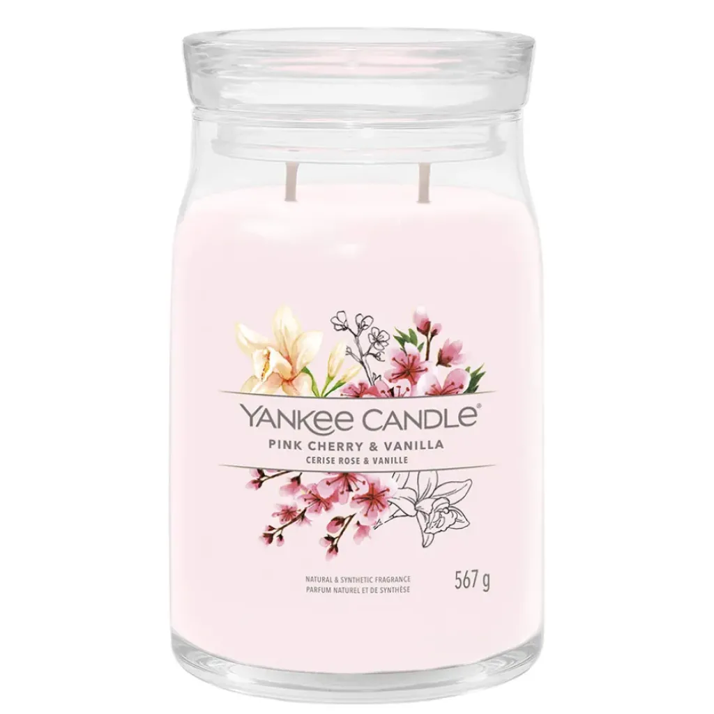 Fabrique de Styles Bougie jarre parfumée Cerise et Vanille 100h* Bougies Parfumées
