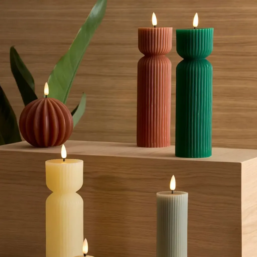 Fabrique de Styles Bougie led pilier h24.5cm* Déco Lumineuse