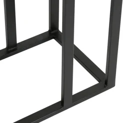 Fabrique de Styles Bout de canape en aluminium et fer doré et noir - Felia* Bouts De Canapé Et Tables D'appoint