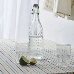 Fabrique de Styles Bouteille en verre coeur 90cl -famille* Carafes Et Pichets