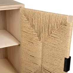 Fabrique de Styles Buffet 2 portes en naturel et noir h90cm - Kenda* Buffets Et Vitrines