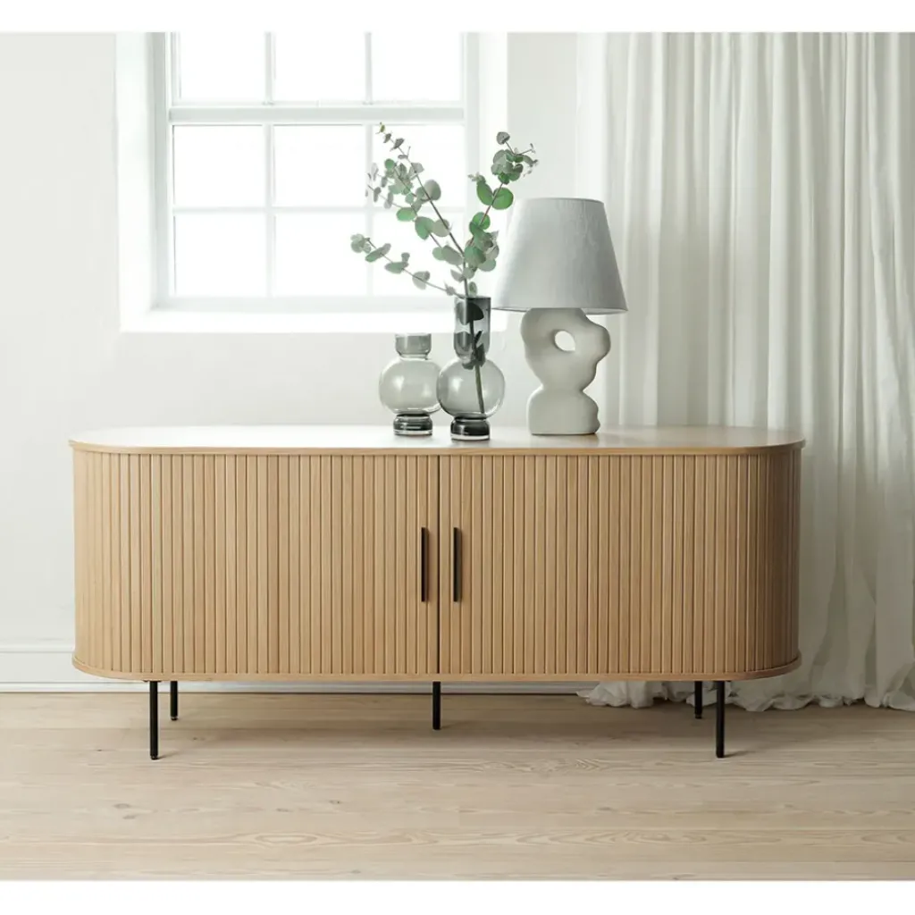 Fabrique de Styles Buffet en placage chêne 180x45cm - Nola* Buffets Et Vitrines