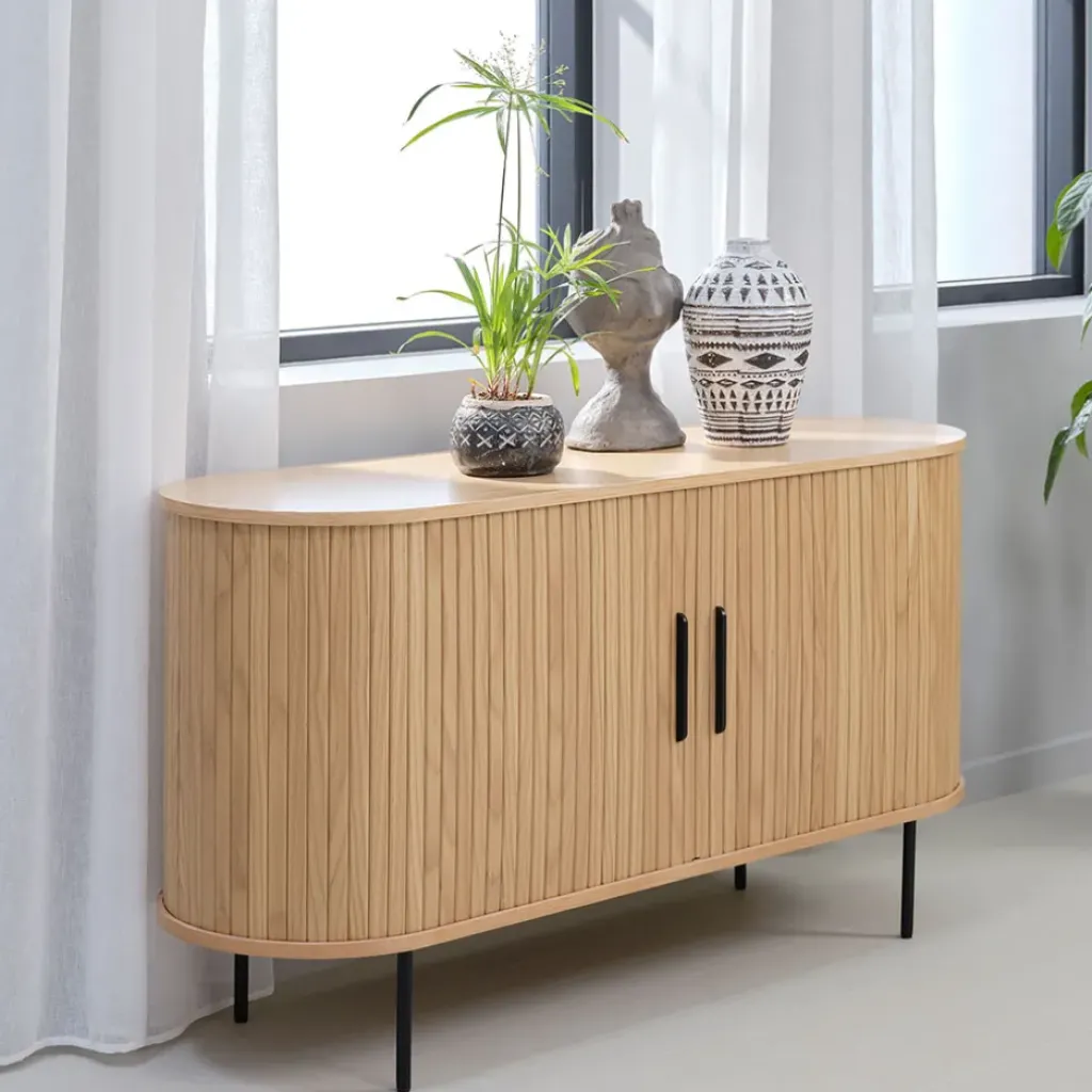 Fabrique de Styles Buffet en placage chêne 140x45cm - nola* Buffets Et Vitrines