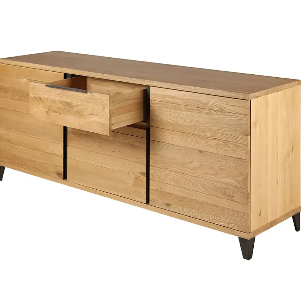Fabrique de Styles Buffet enfilade chêne massif 3 portes et tiroir - Manny* Buffets Et Vitrines