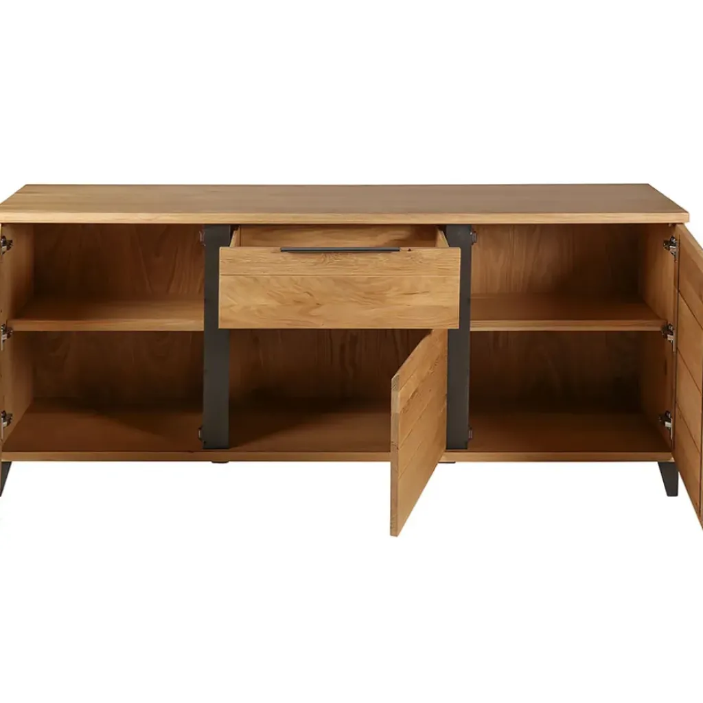 Fabrique de Styles Buffet enfilade chêne massif 3 portes et tiroir - Manny* Buffets Et Vitrines