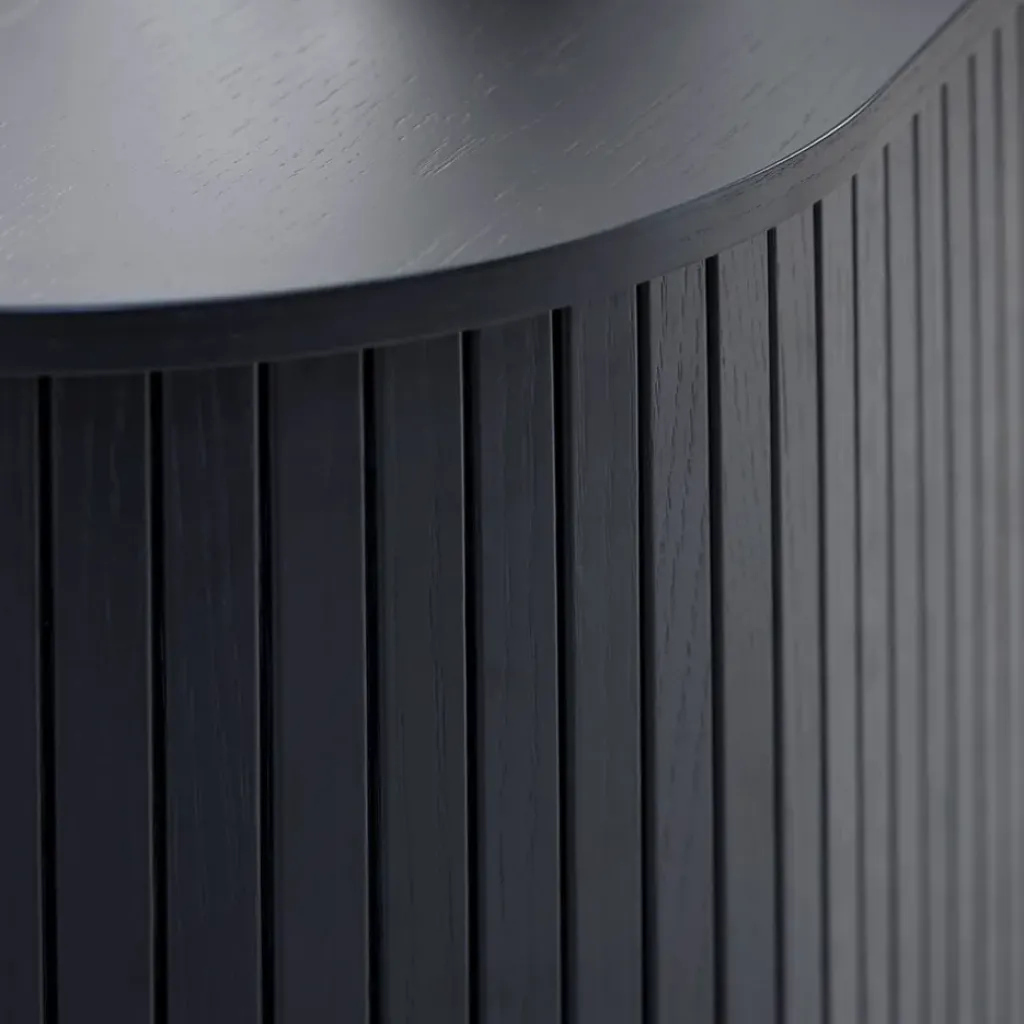 Fabrique de Styles Buffet placage chêne 3 étagères h118cm - Nola* Buffets Et Vitrines