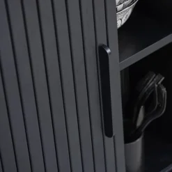 Fabrique de Styles Buffet placage chêne 3 étagères h118cm - Nola* Buffets Et Vitrines