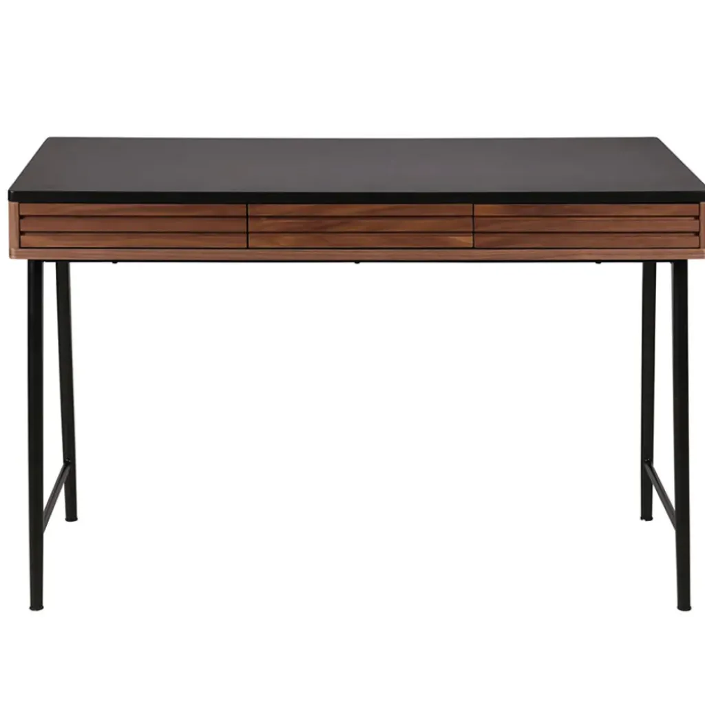 Fabrique de Styles Bureau en noyer et métal noir - Nuna* Bureaux