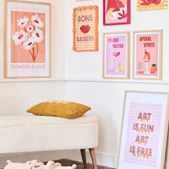 Fabrique de Styles Cadre avec affiche "Cosmopolitan" chêne clair 30x40cm - Lario* Cadres Déco Et Affiches