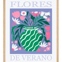 Fabrique de Styles Cadre bogota verano 40x50cm lario chene* Cadres Déco Et Affiches