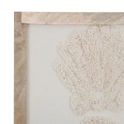 Fabrique de Styles Cadre déco coquille tuftée écru 40x50cm - blue sand* Cadres Déco Et Affiches
