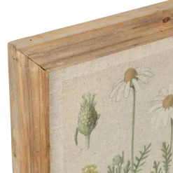 Fabrique de Styles Cadre déco margueritte en tissu et bois 33x43cm* Cadres Déco Et Affiches