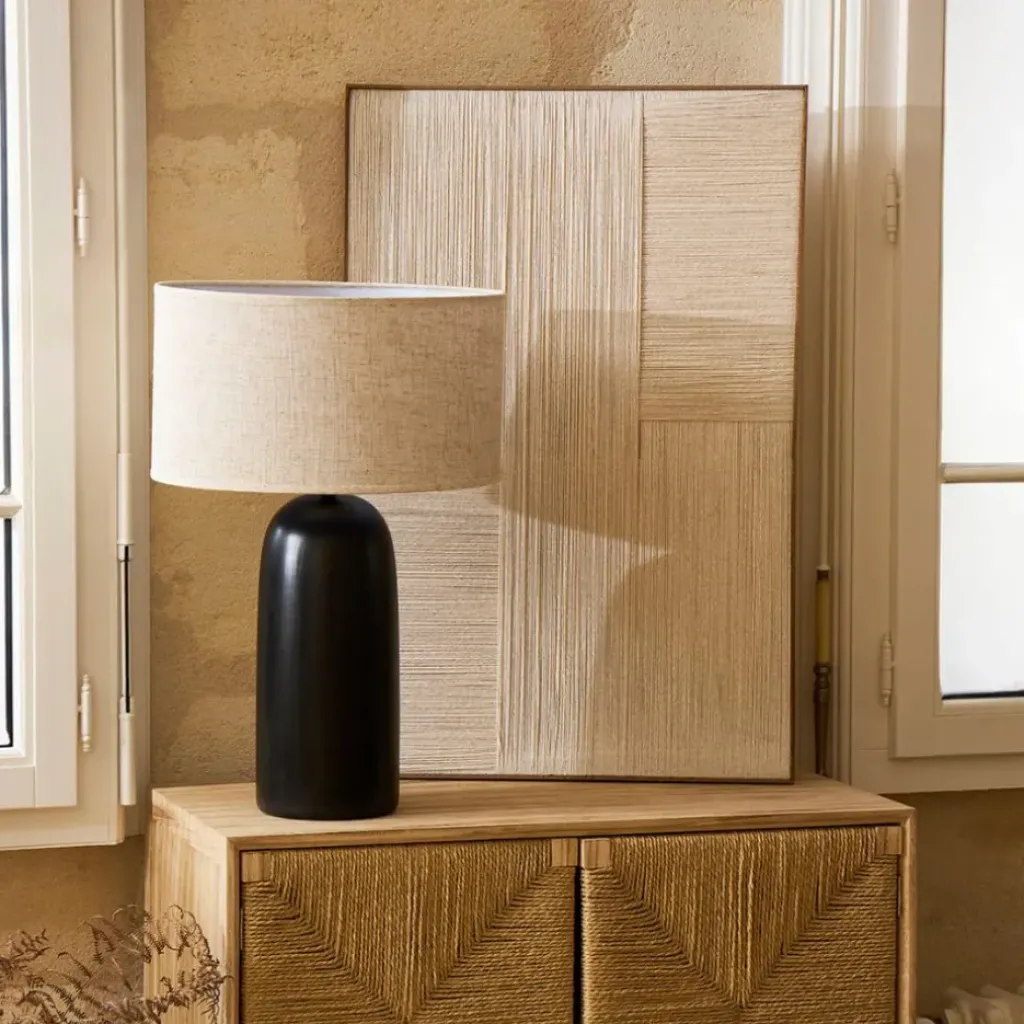 Fabrique de Styles Cadre en coton et sapin 54x82cm - Lignes* Cadres Déco Et Affiches