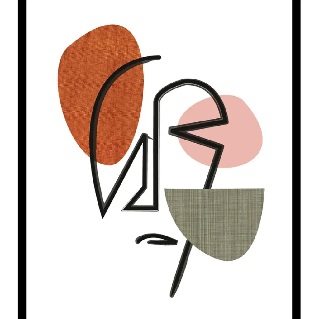 Fabrique de Styles Cadre image luluwa visage 40x50cm* Cadres Déco Et Affiches