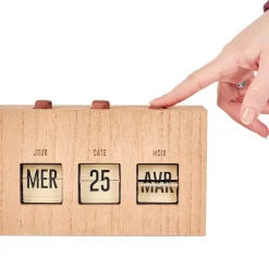 Fabrique de Styles Calendrier flip flap effet bois* Petits Objets Déco
