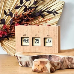 Fabrique de Styles Calendrier flip flap effet bois* Petits Objets Déco