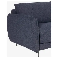 Fabrique de Styles Canapé convertible 2 places tissu bleu marine - Milano* Canapés Convertibles