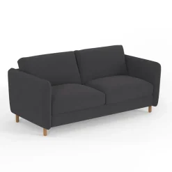 Fabrique de Styles Canapé convertible 2 places Bultex Gustave - Velours Vintage - Adore Anthracite* Canapés Convertibles