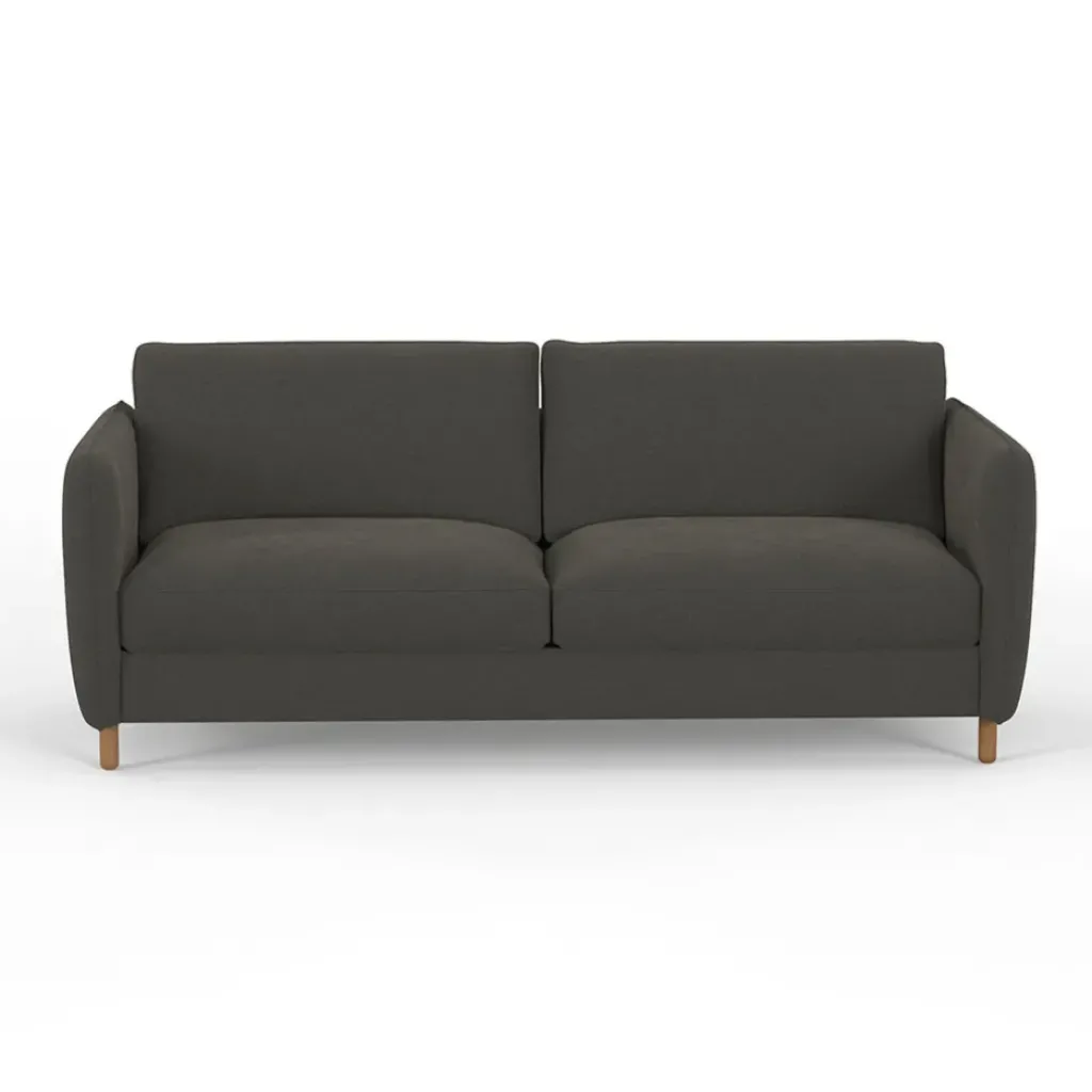 Fabrique de Styles Canapé convertible 2 places Bultex Gustave - Velours Vintage - Adore Anthracite* Canapés Convertibles