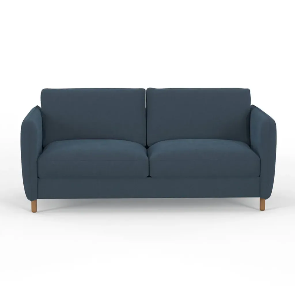 Fabrique de Styles Canapé convertible 2 places Bultex Gustave - Velours Vintage - Adore Anthracite* Canapés Convertibles